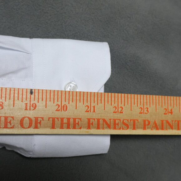 Under 5'10 Shirt Mens Medium White Short Men Classic Oxford Cotton Button Down - Picture 12 of 12